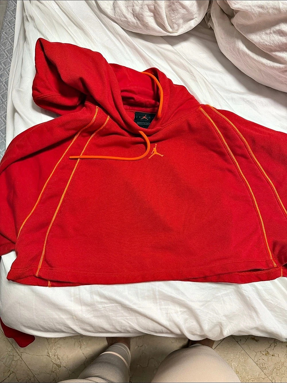 Jordan Red Hooded Sweatshirt